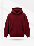 SCOTTBLAK Premium Oversized Maroon Hoodie