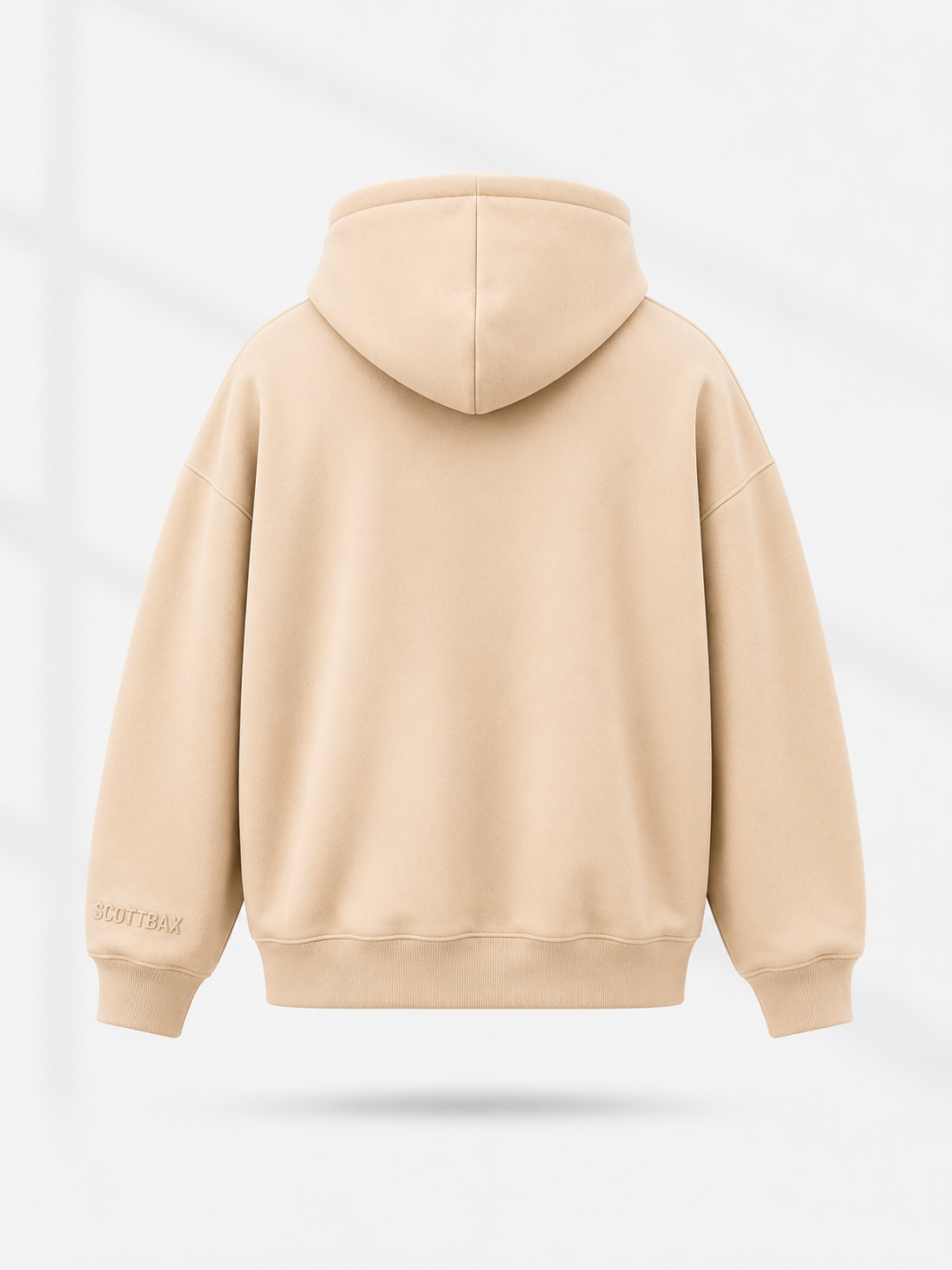 SCOTTBLAK Premium Oversized Beige Hoodie