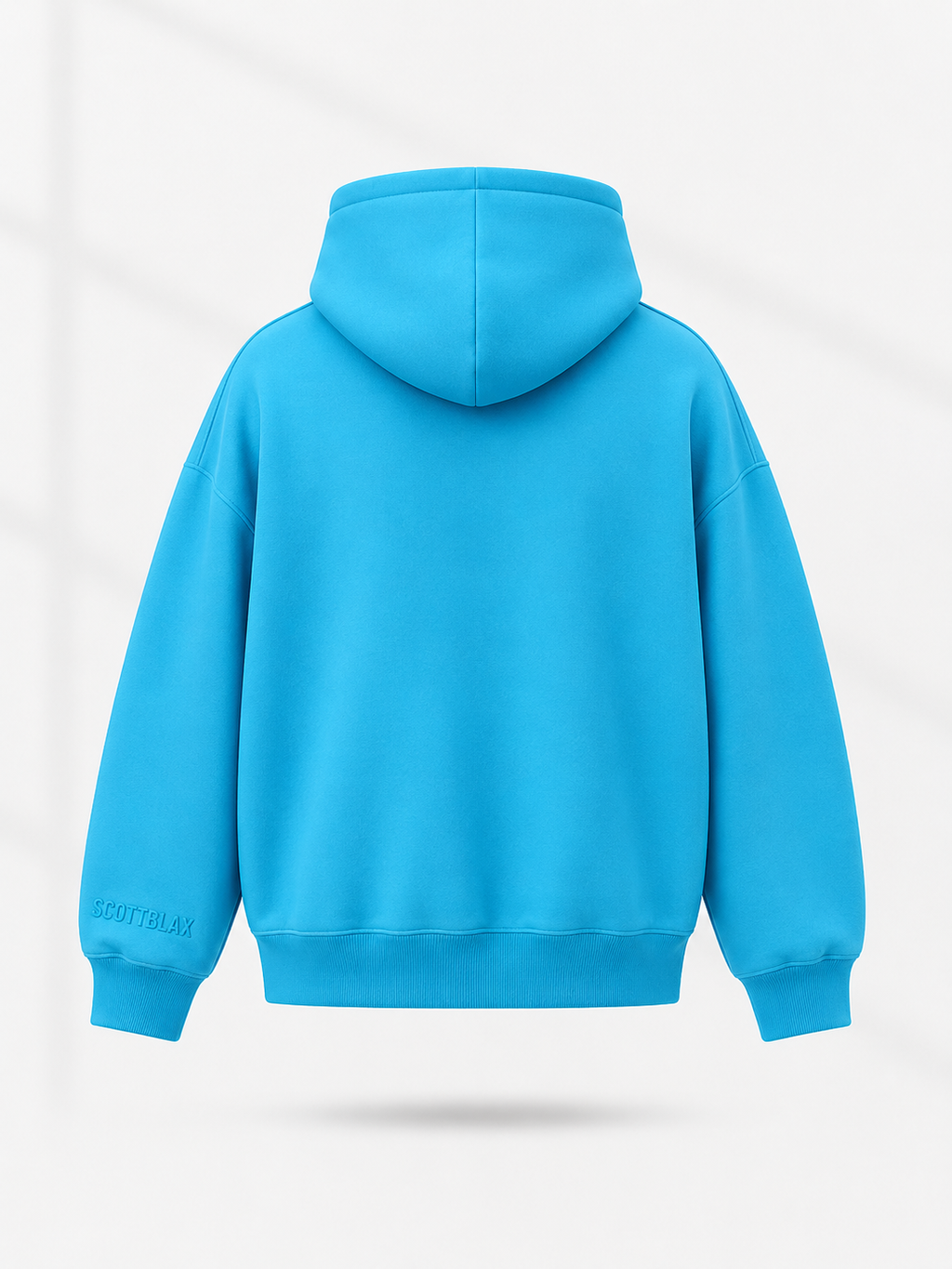 SCOTTBLAK Premium Oversized Aqua Blue Hoodie
