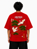 SCOTTBLAK Japan Heritage Oversized Puff Tee – Red