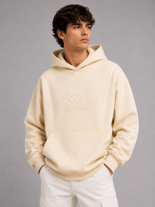 Premium Oversized Beige Hoodie