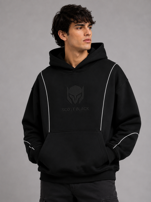 Premium Oversized Black Hoodie