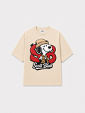 Scott Blak Beige Puff Graphic Tee