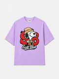 Scott Blak Snoopy Oversized Graphic T-Shirt – Lavender