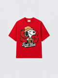 Scott Blak Snoopy Oversized Graphic T-Shirt – Red