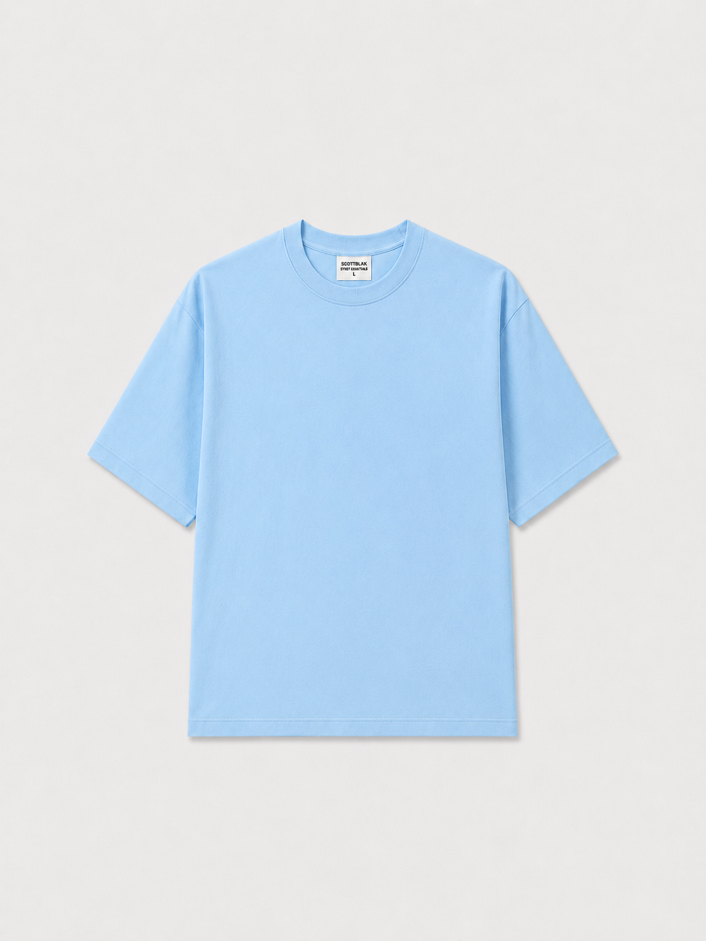 SCOTTBLAK Premium Oversized Sky Blue T-Shirt