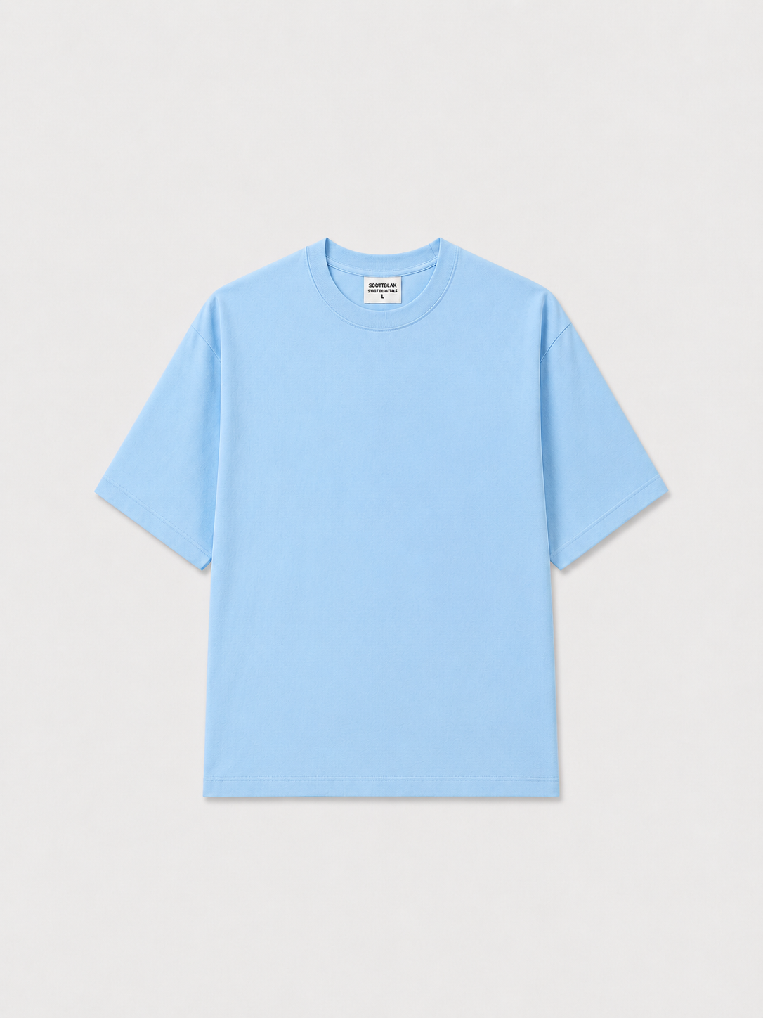 SCOTTBLAK Premium Oversized Sky Blue T-Shirt