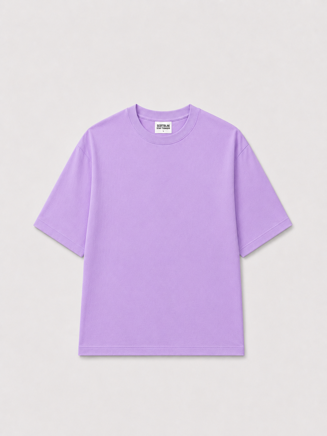 SCOTTBLAK Premium Oversized Puff Tee – Lavender