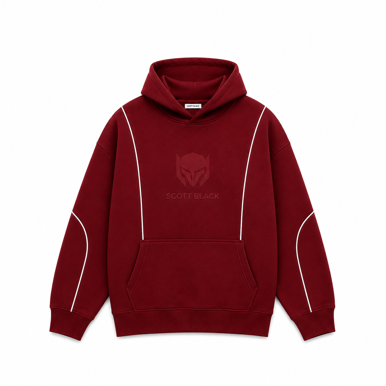 Scott Black Burgundy Hoodie