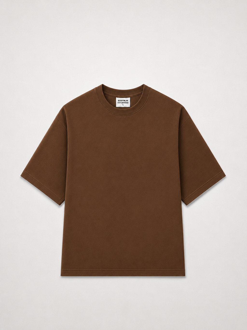 SCOTTBLAK Japan Heritage Oversized Puff Tee – Brown