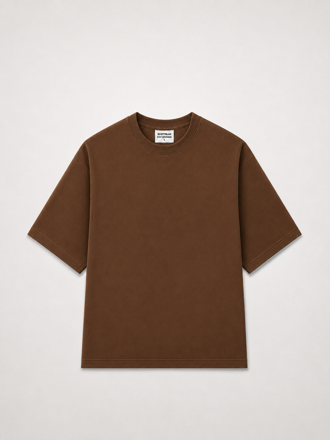 SCOTTBLAK Japan Heritage Oversized Puff Tee – Brown