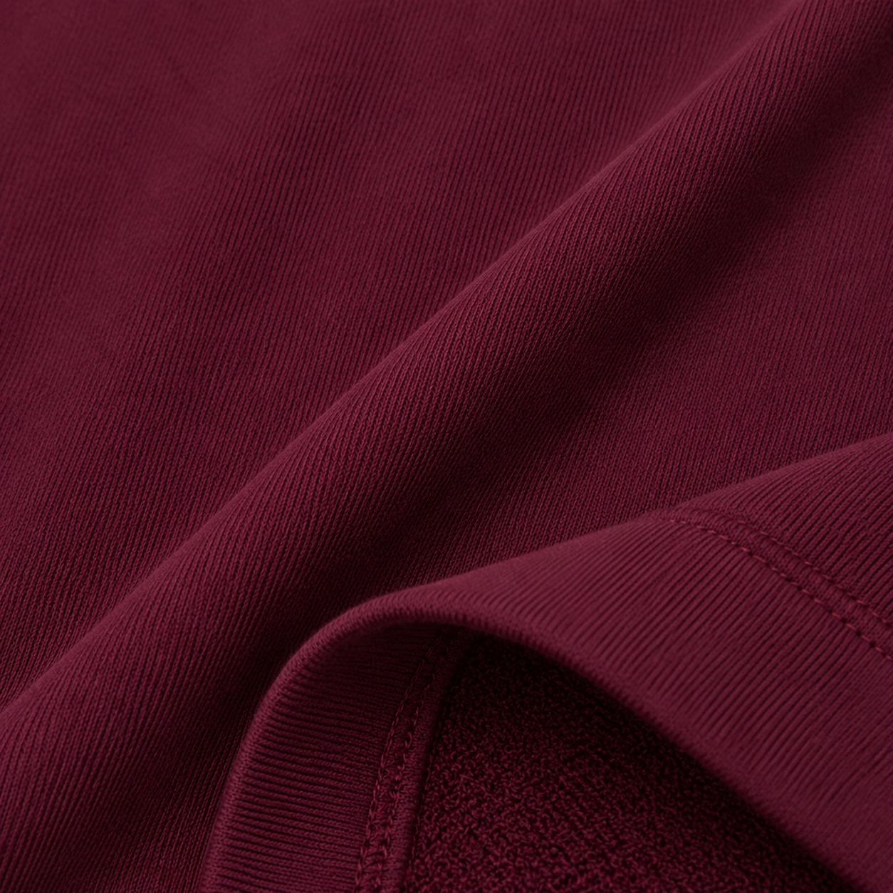 Maroon Zebra 3D Puff Print Oversized T-Shirt | 240 GSM French Terry Cotton