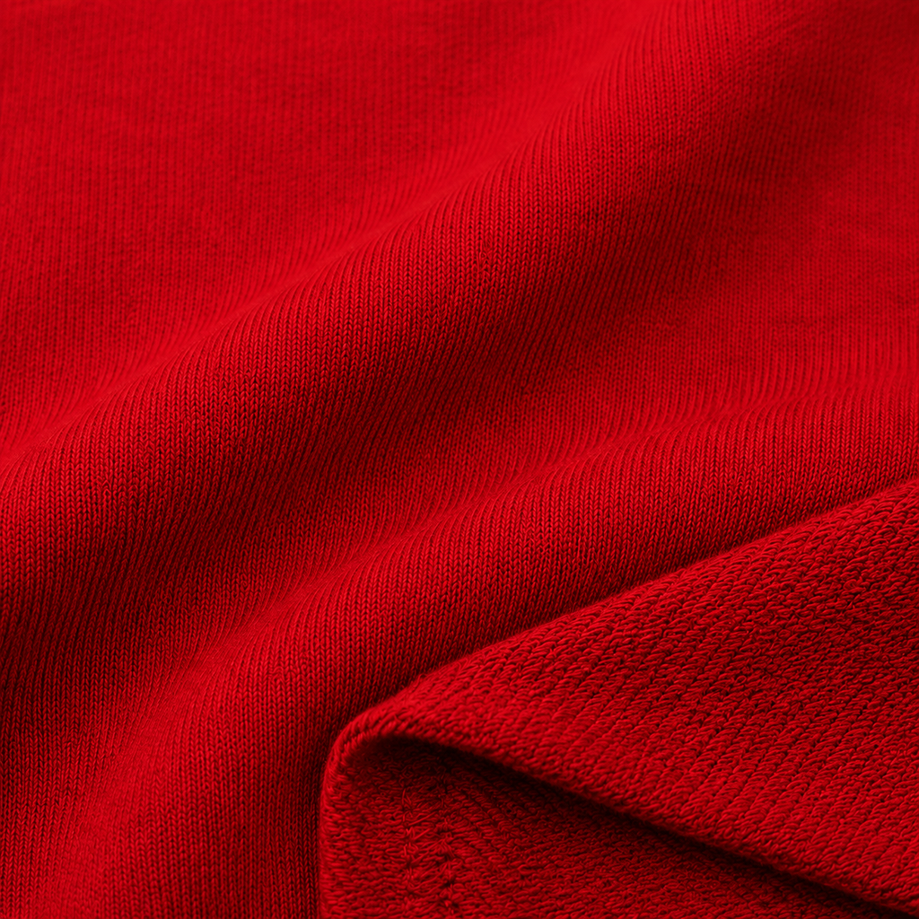 Red Zebra 3D Puff Print Oversized T-Shirt | 240 GSM French Terry Cotton