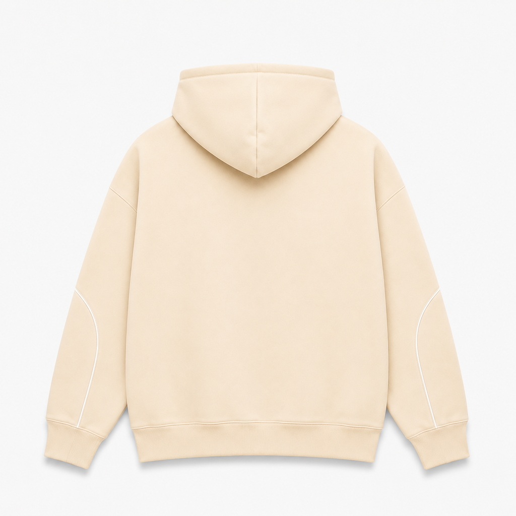 Premium Oversized Beige Hoodie