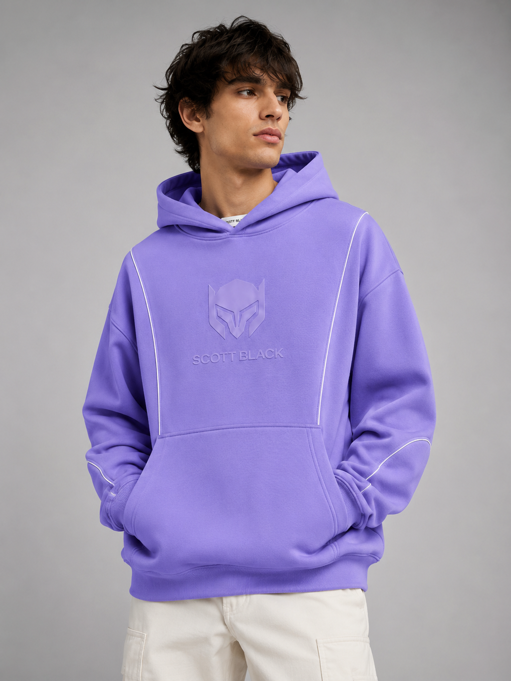 Premium Oversized Lavender Hoodie
