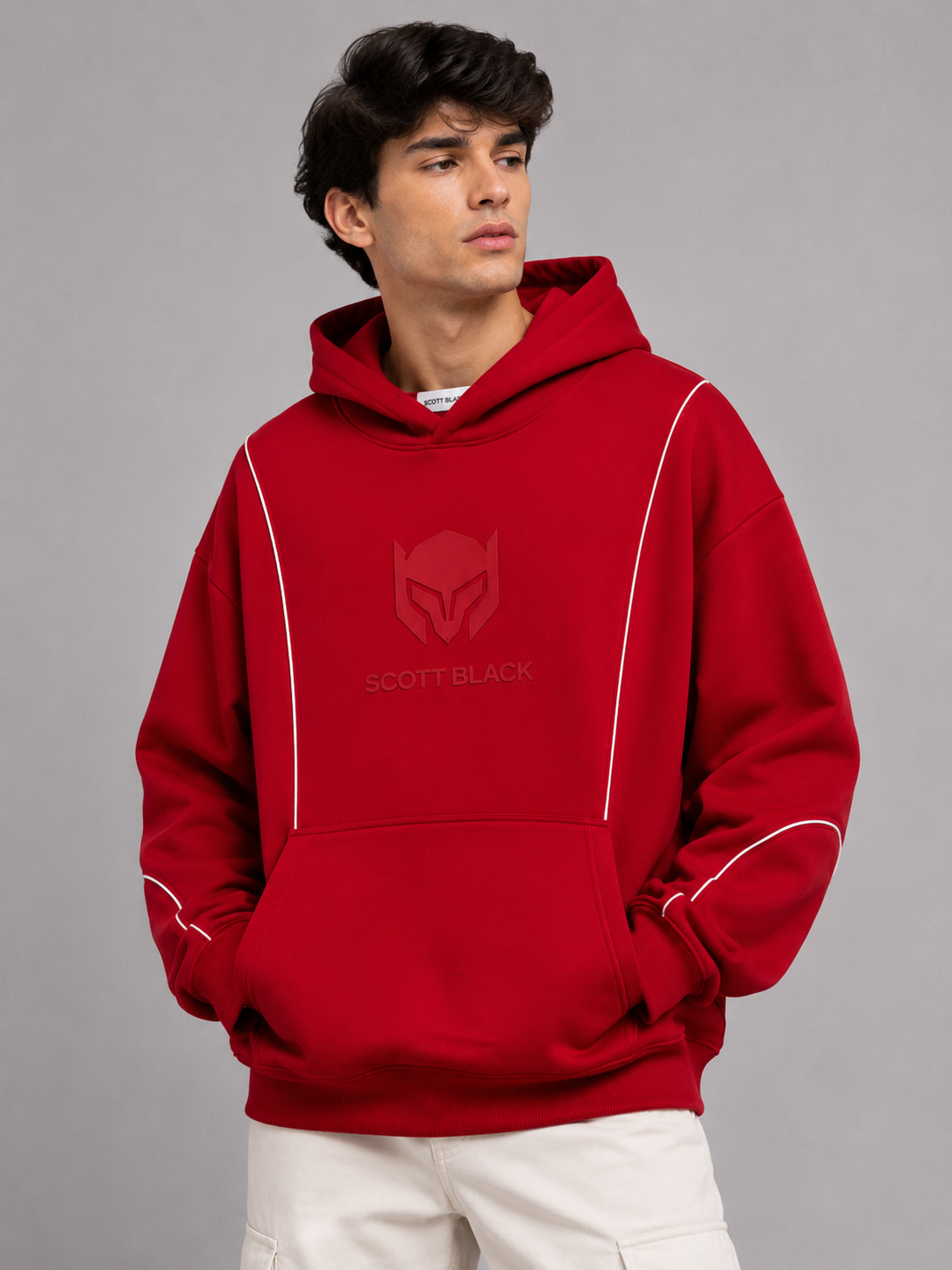 Premium Oversized Red Hoodie