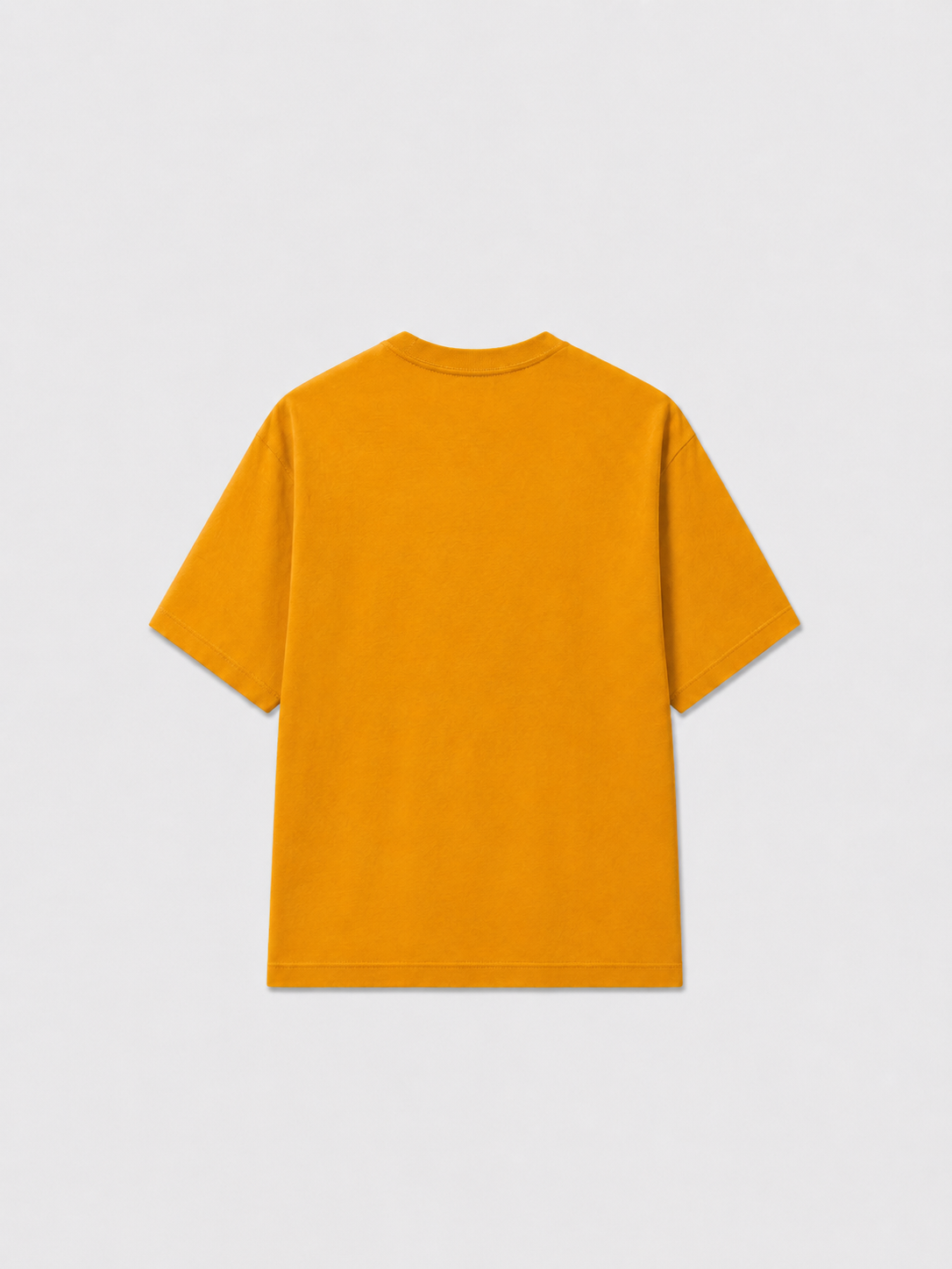 SCOTTBLAK Mustard Gold Luxe Puff Bear Oversized Tee