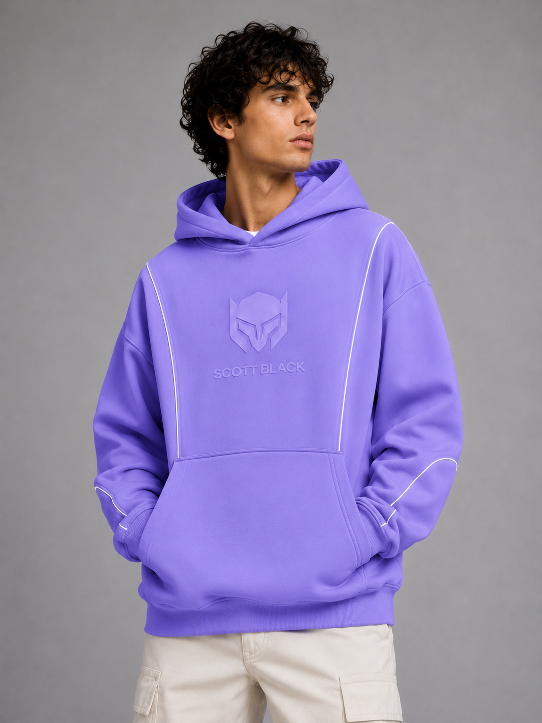 Premium Oversized Lavender Hoodie