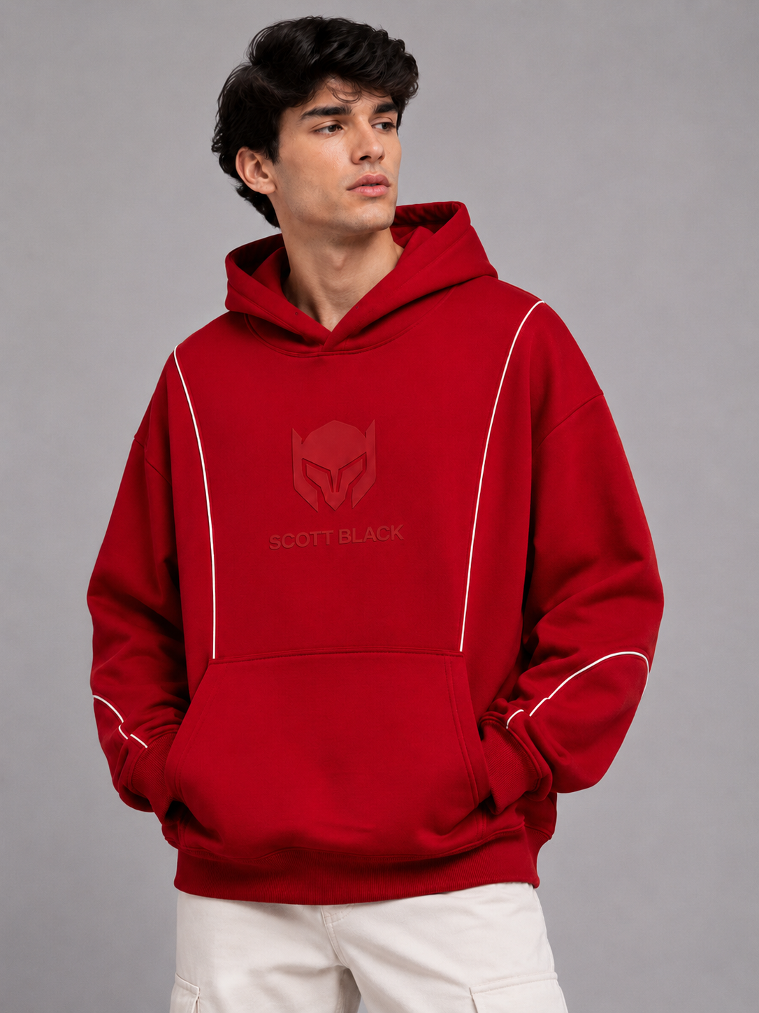 Premium Oversized Red Hoodie