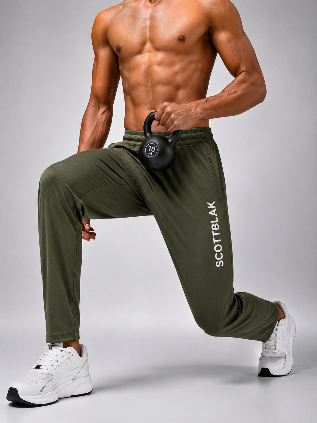 SCOTTBLAK Performance Track Pant – Olive Green