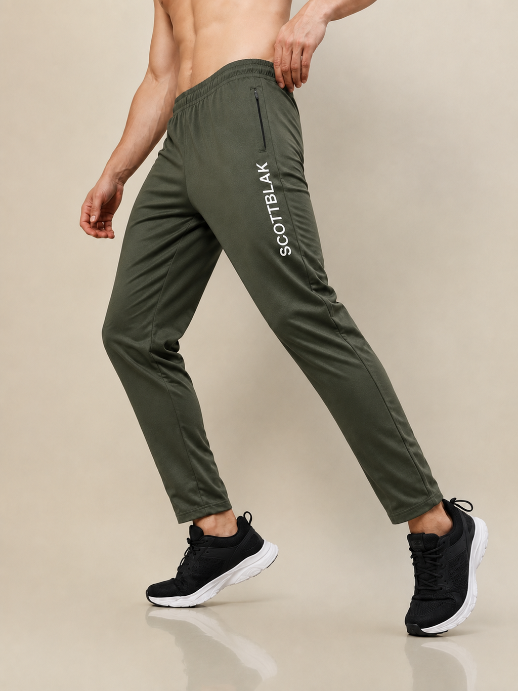 SCOTTBLAK Performance Track Pant – Olive Green