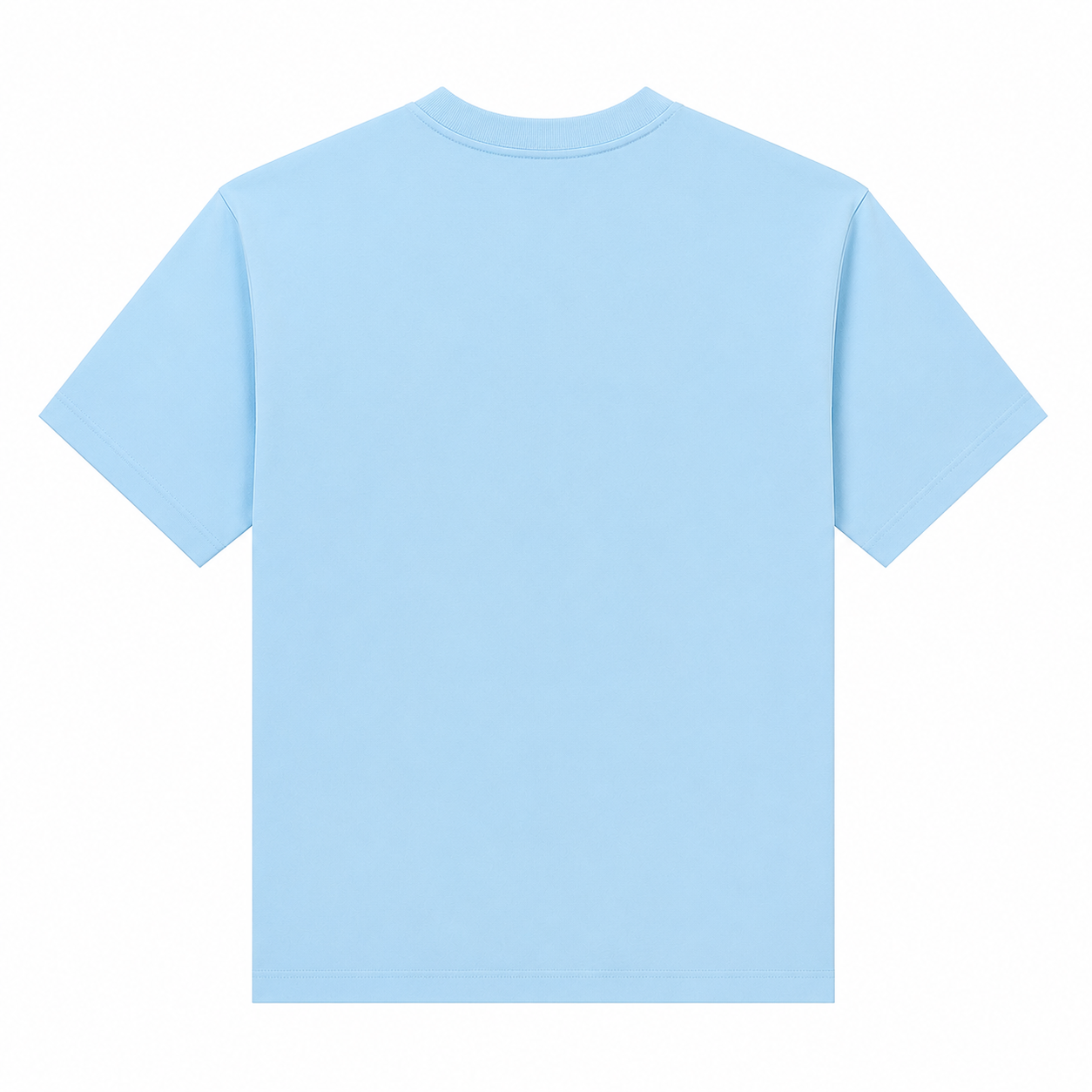 Sky Blue 3D Puff Print Zebra Graphic Oversized T-Shirt