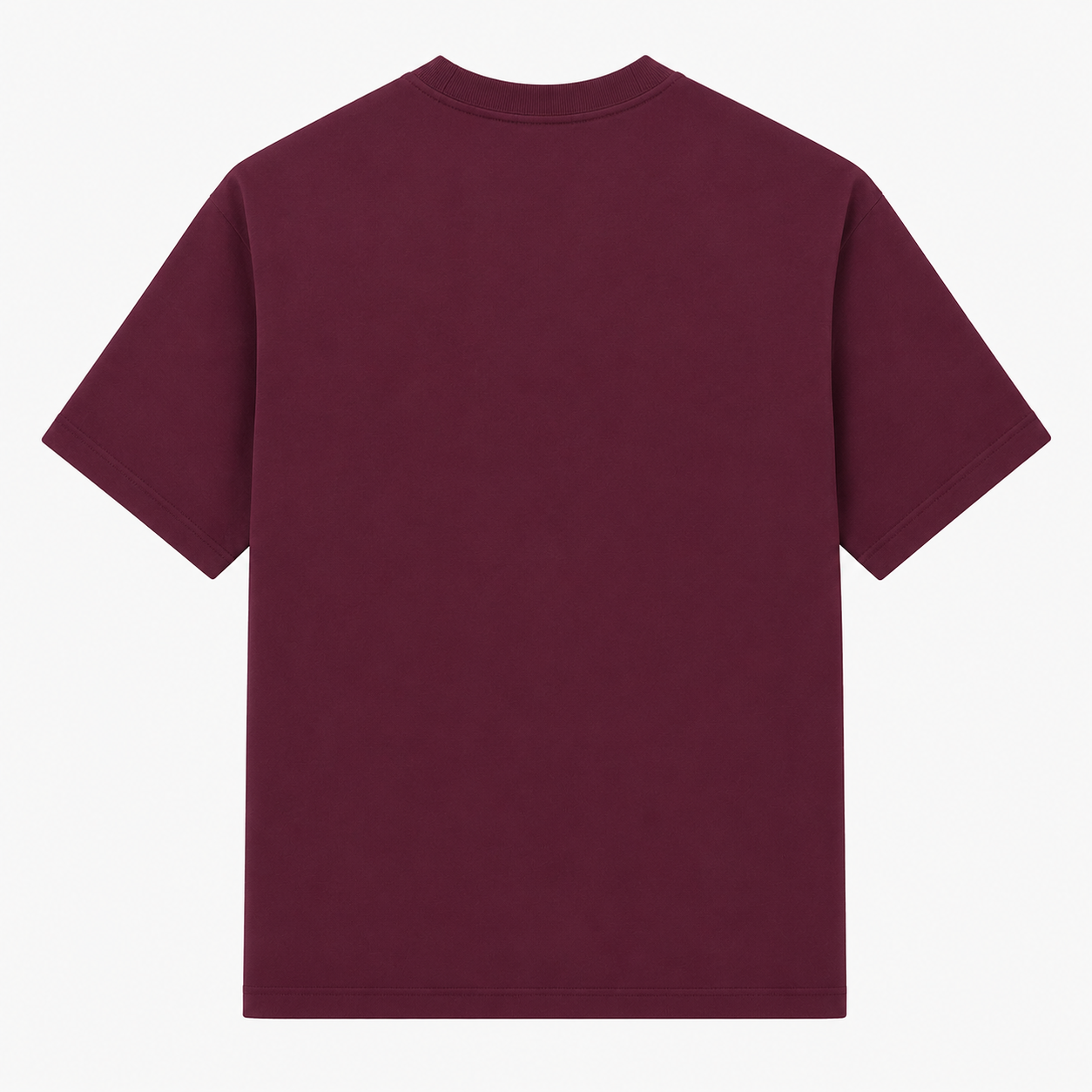 SCOTTBLAK Light Burgundy Luxe Puff Bear Oversized Tee