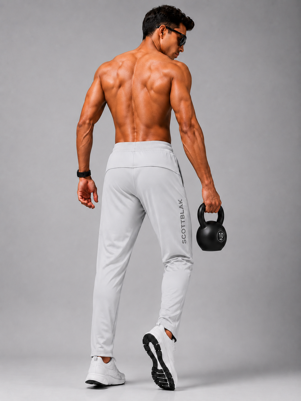 SCOTTBLAK Performance Track Pant – Light Grey